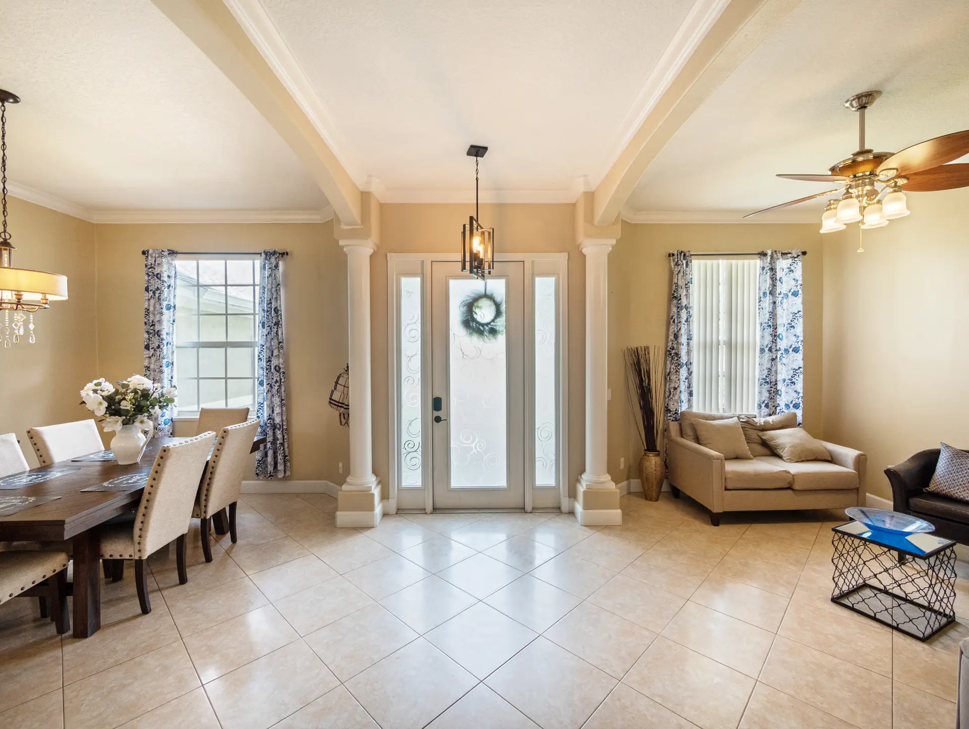 Bright Florida coastal home interior